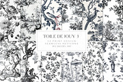 Toile De Jouy Print Design Patterns, a Pattern Graphic by Olya Creative (Thumbnail 1 of 25)