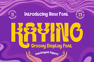 KAYINO Groovy Retro Font