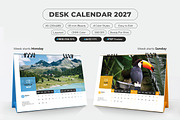 2027 Desk Calendar Printable A5, a Stationery Template by MstArtwork (Thumbnail 3 of 5)