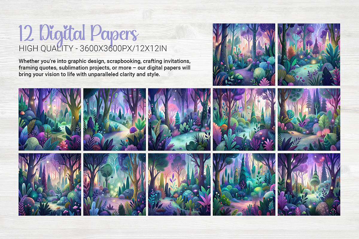Magical Forest, a Background Graphic by Curve Design (Photo 3 of 7)