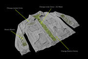 Vintage Jean Jacket Mockup 3Q View, a Hoody Mockup by Mad Supply (Thumbnail 4 of 7)