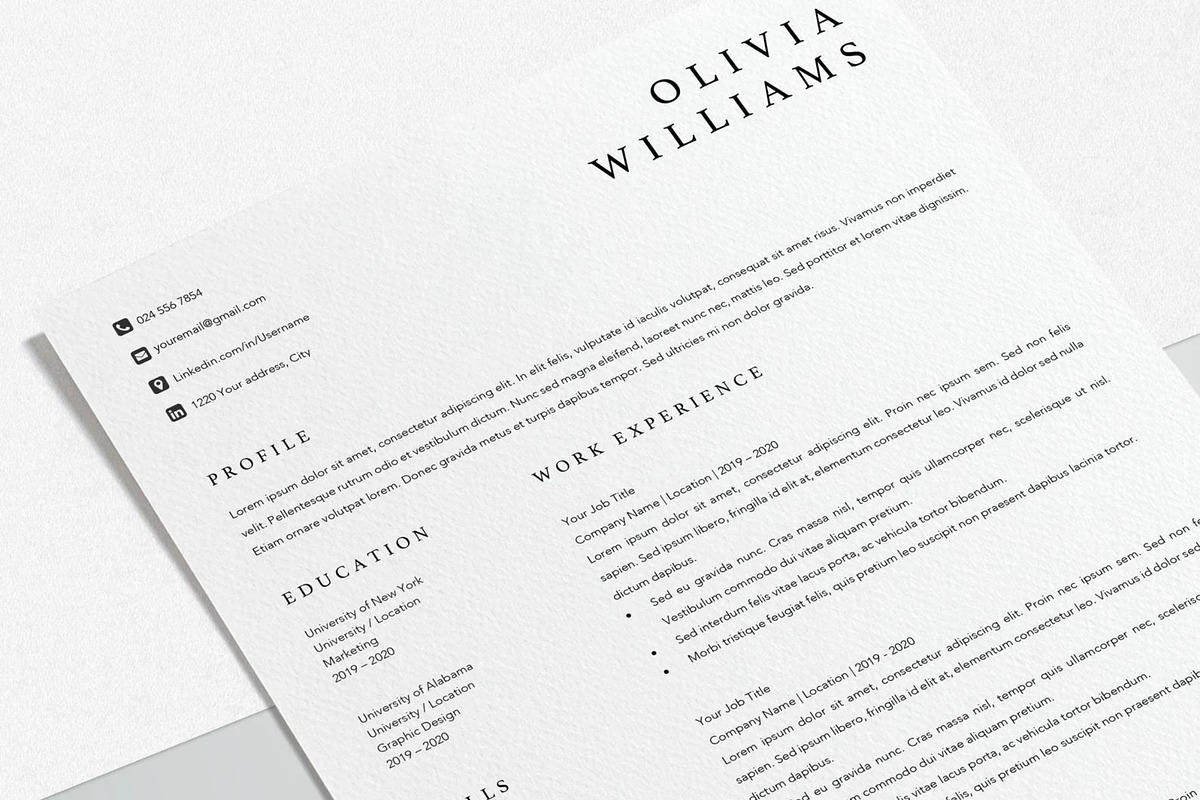 Executive Resume Template Word, a Resume Template by LucaTheme (Photo 7 of 10)