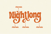 Nightlong - Display Retro Font, a Sans Serif Font by RagamKata (Thumbnail 7 of 10)