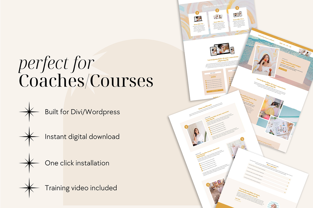 Coco Sales Page Template for Divi, a WordPress Template by Studio La Luna (Photo 2 of 5)