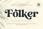 Folker Typeface, a Serif Font by Megatype (Thumbnail 1 of 15)