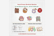 Hand Drawn Bookish Besties Clipart, a Seasonal Illustration by Tanya Kart (Thumbnail 9 of 10)