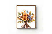 Autumn Bouquets Clipart, an Illustration by Libby Wishes (Thumbnail 6 of 10)