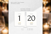 Luxury Table Numbers Canva bd004, a Card Template by TyphoonStudio (Thumbnail 2 of 8)