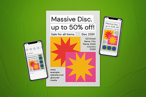 Geo Minimalism Great Sale Flyer Set, a Flyer Template by The Good Store
