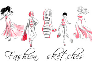 Vector Fashion Sketches