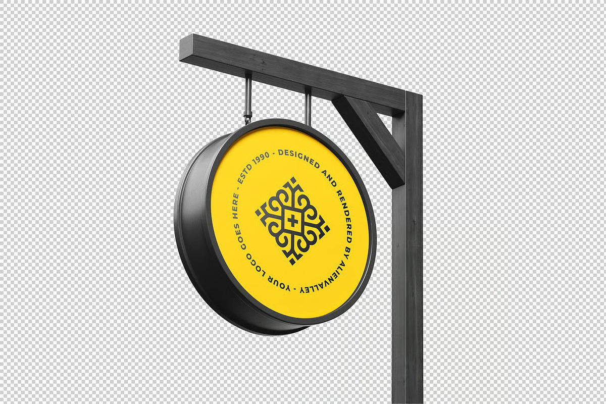 High Quality Signboard Mockup, an Advertising Mockup by zpackcreative (Photo 4 of 4)