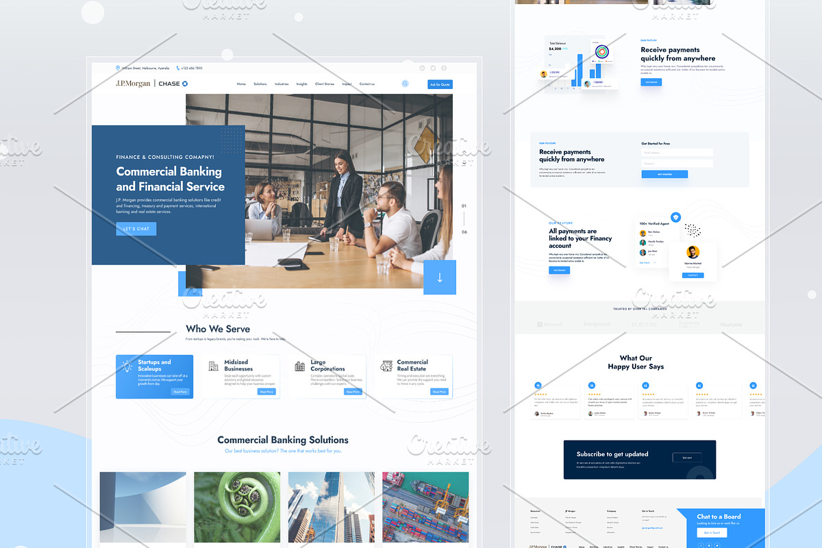 Mega UI Website Template Bundle, a Landing Page Template by DesignsLab (Photo 14 of 22)