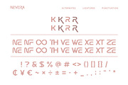 Nevera - A Modern Futuristic Font, a Sans Serif Font by Almeera Std (Thumbnail 3 of 11)