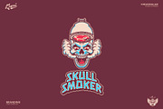 Skull Smoker Logo Template, a Branding & Logo Template by Kreasi Malam (Thumbnail 2 of 11)