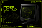 Neon Circuit - Modern Display Font, a Sans Serif Font by overlaytemplates (Thumbnail 3 of 5)