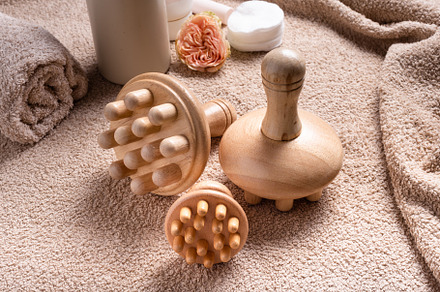 Wood Therapy Massage Tools, Maderoterapia, Manual Mushroom Massa