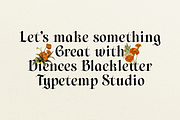 Diences Display Blackletter Font, a Blackletter Font by Typetemp Studio (Thumbnail 18 of 19)