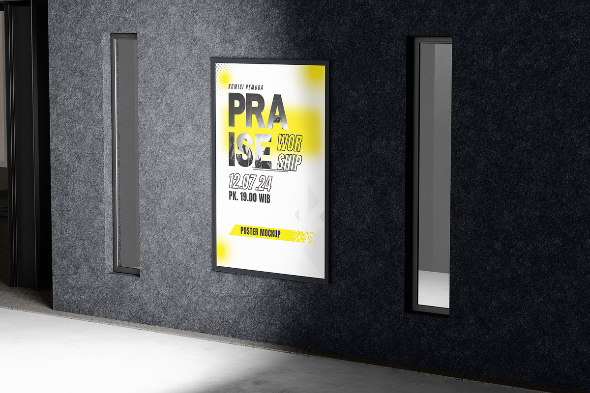 POSTER MOCKUP, an Advertising Mockup by safrizalstudio (Photo 4 of 4)