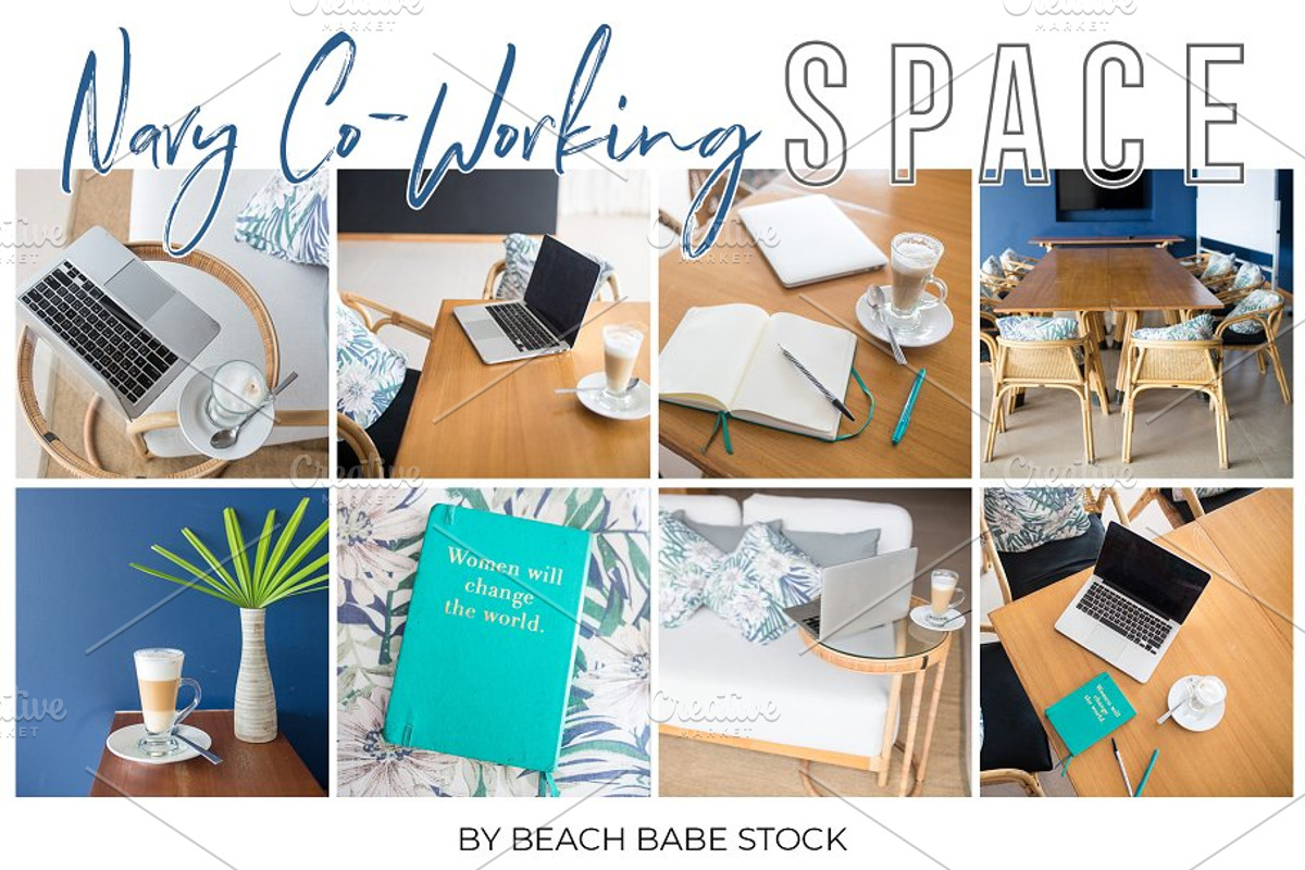 Navy Co-Working Space Bundle, a Business Photo by Beach Babe Stock (Photo 1 of 6)