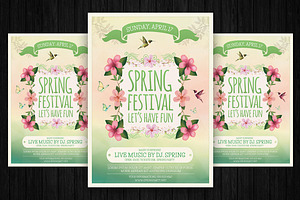 Spring Festival Flyer Template