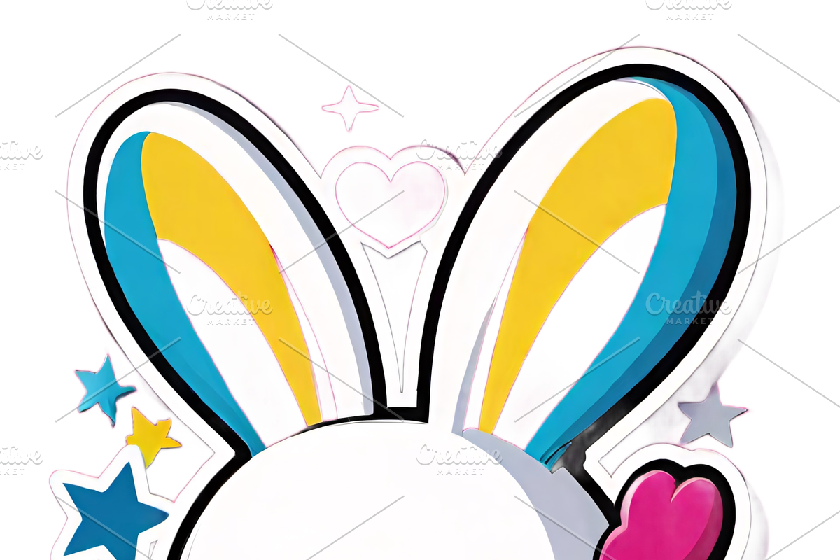 Cyberpunk Rabbit Stickers PNG & JPG, an Object Graphic by ETARA by Mea Hau (Photo 9 of 14)