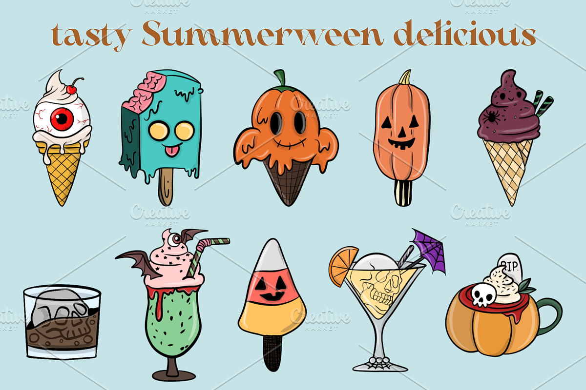 Summerween party, a Seasonal Illustration by Allie_art (Photo 2 of 9)