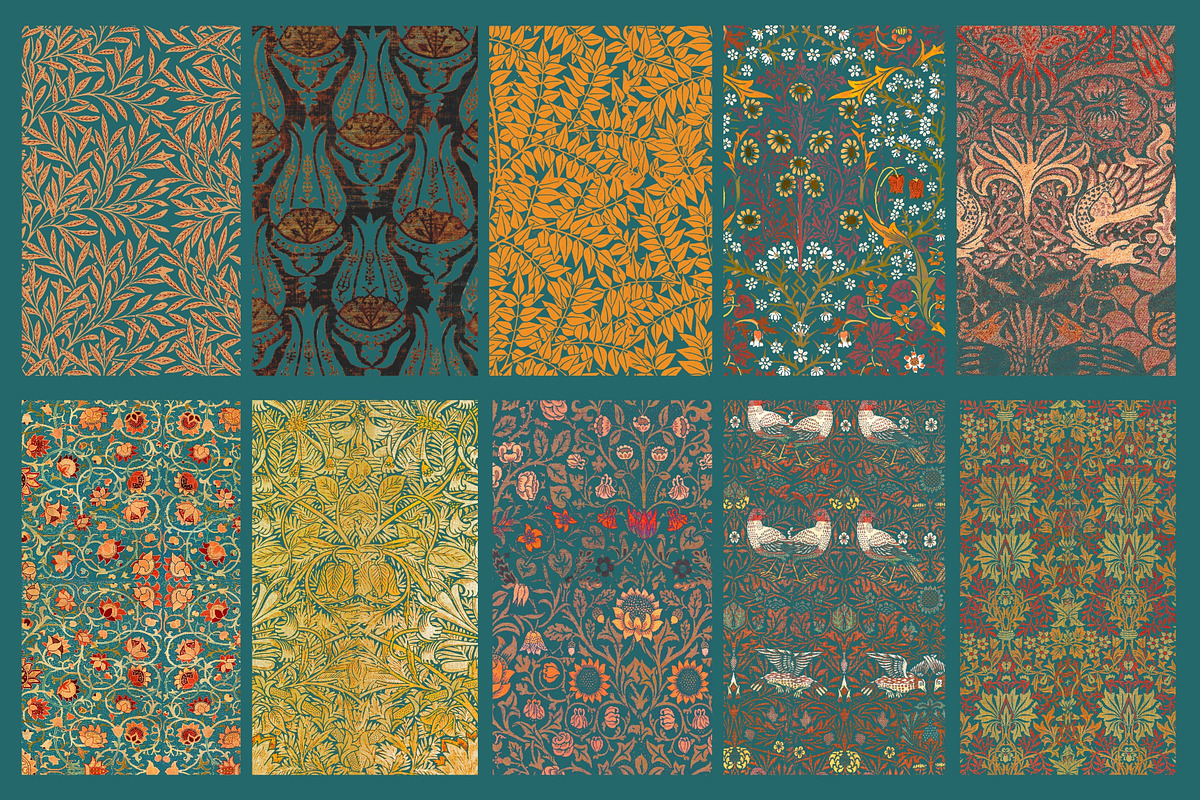 William Morris Vintage Pattern 6, a Graphic by ARTOZEN DIGITAL (Photo 9 of 10)