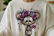 Whimsical Animals Floral Clipart, a Graphic by one-touch (Thumbnail 2 of 18)