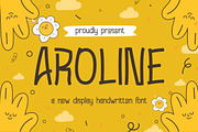 Aroline || Modern Playful Handwritte, a Handwritten Font by Idea Studio (Thumbnail 1 of 10)