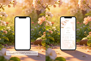 Spring Garden Aesthetic Phone Mockup, a Product Mockup by TatiMockup (Thumbnail 2 of 3)