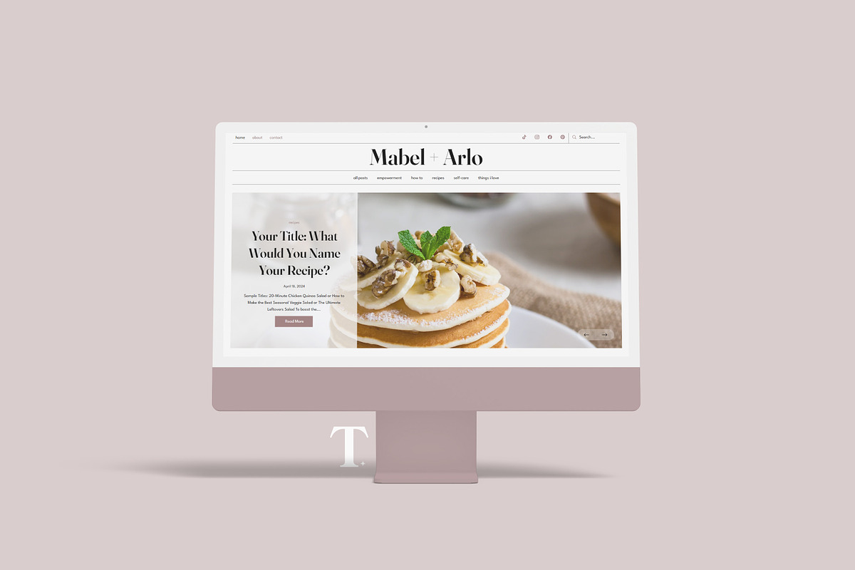 Mabel + Arlo Wix Template, a Wix Template by Girl Boss From Home (Photo 4 of 8)