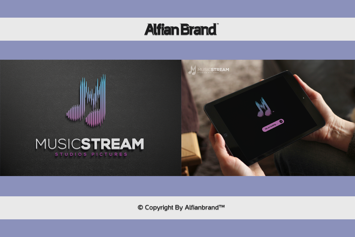 Music Stream Logo, a Branding & Logo Template by AlfianBrand