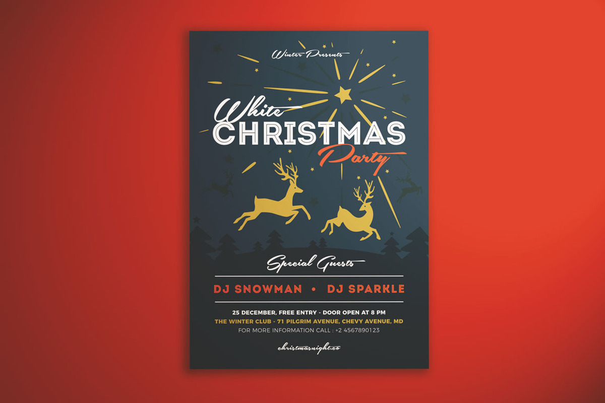 Christmas Party Flyer, a Flyer Template by KMZVR.Lab (Photo 1 of 3)