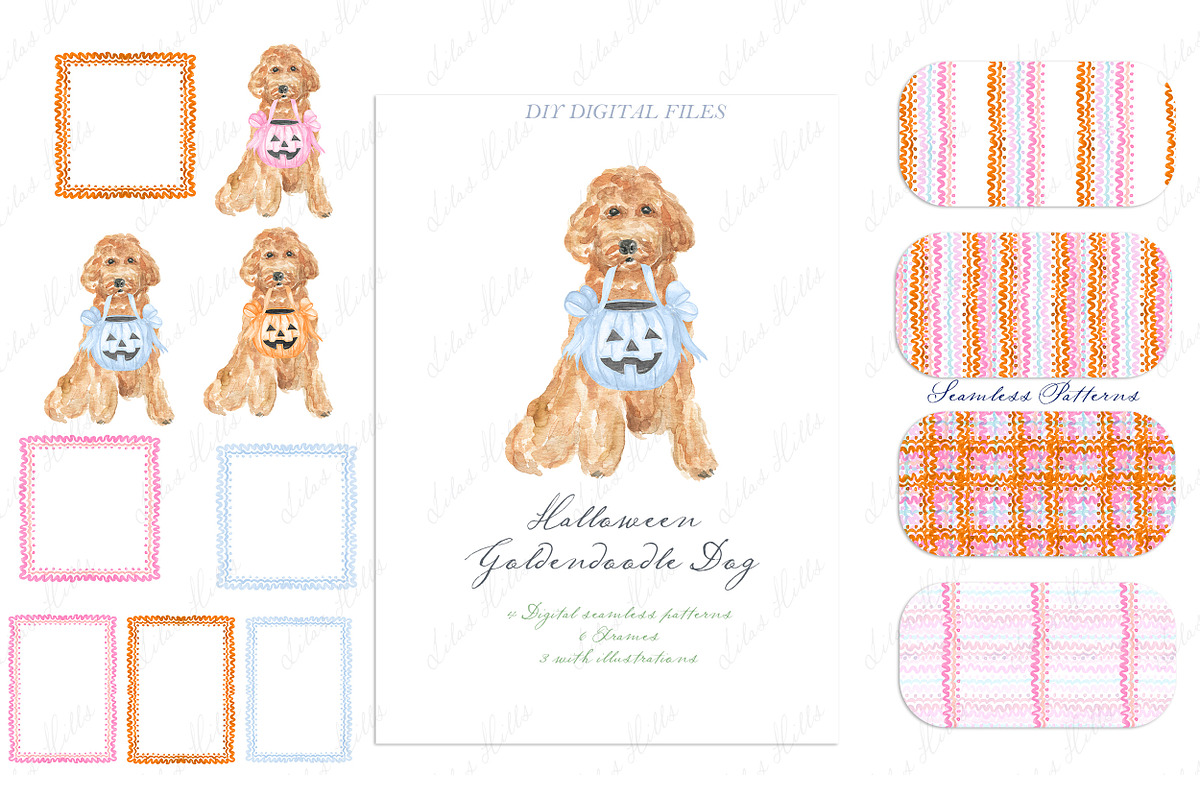 Halloween Goldendoodle Dog bucket, a Graphic by LABFcreations (Photo 3 of 4)