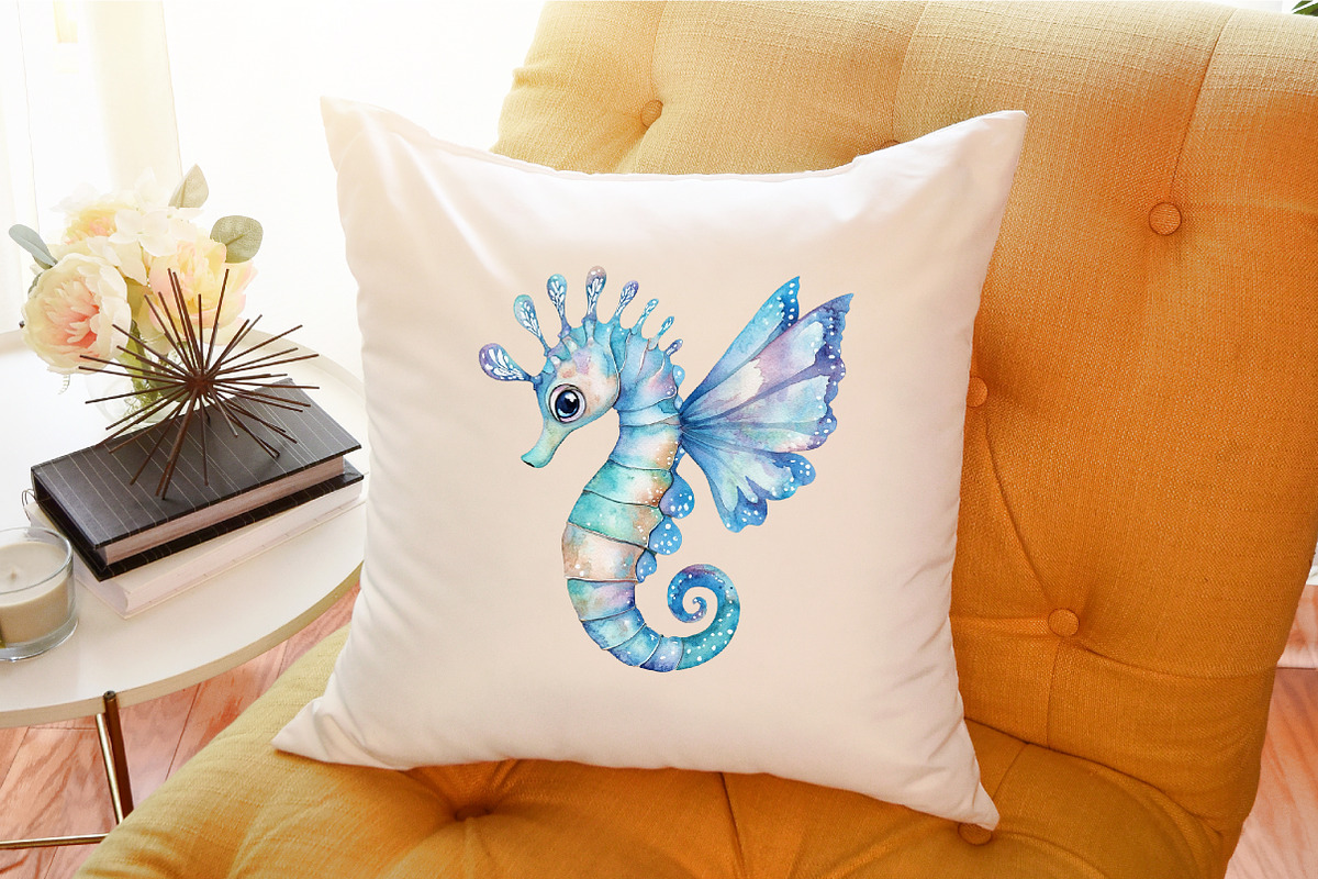 Fantasy Cute Sea Creature Animals Pn, an Illustration by Sublimation Artist (Photo 6 of 6)