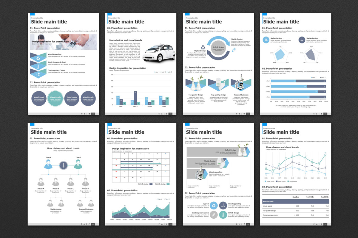 Green Car Vertical PPT, a Presentation Template by GoodPello