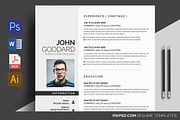 Minimal Resume/ CV Set, a Resume Template by graphicforest (Thumbnail 3 of 7)