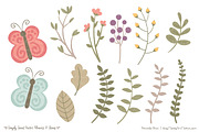 Vintage Floral Clipart & Vectors, an Illustration by Amanda Ilkov (Thumbnail 4 of 4)