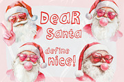 Sassy Santa PNG Illustrations, a Seasonal Illustration by Honey Island Studio (Thumbnail 4 of 5)
