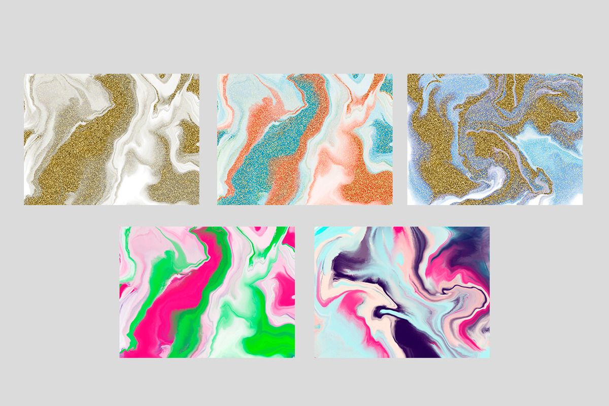 Fluid art design Collection, a Texture Graphic by ViktoriaLapshyna (Photo 8 of 16)