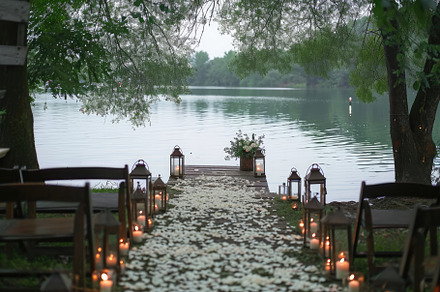 Elegant Wedding Setup With Candles a, a Photo by Iftikhar Alam