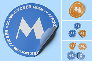 Sticker Mockup, a Mask Mockup by xavier_studio