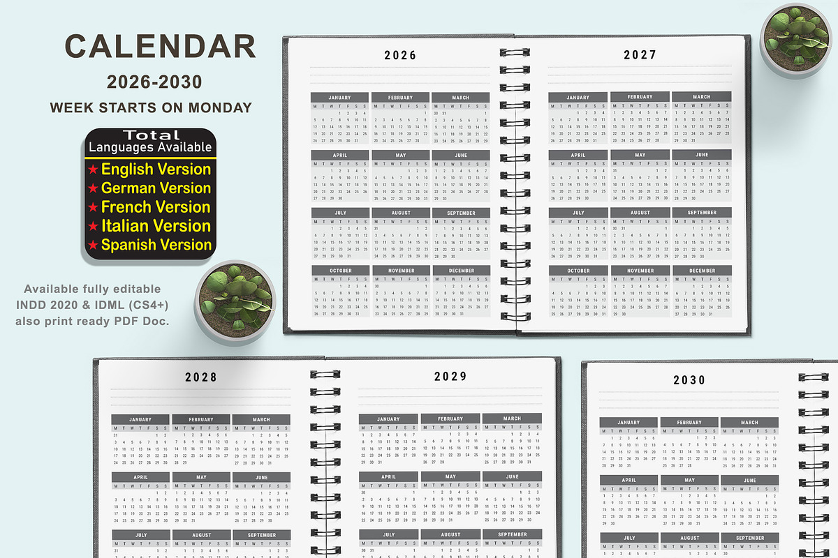 Ultimate Planner Bundle Pack 2026-30, a Stationery Template by ROJI CREATOR (Photo 2 of 8)