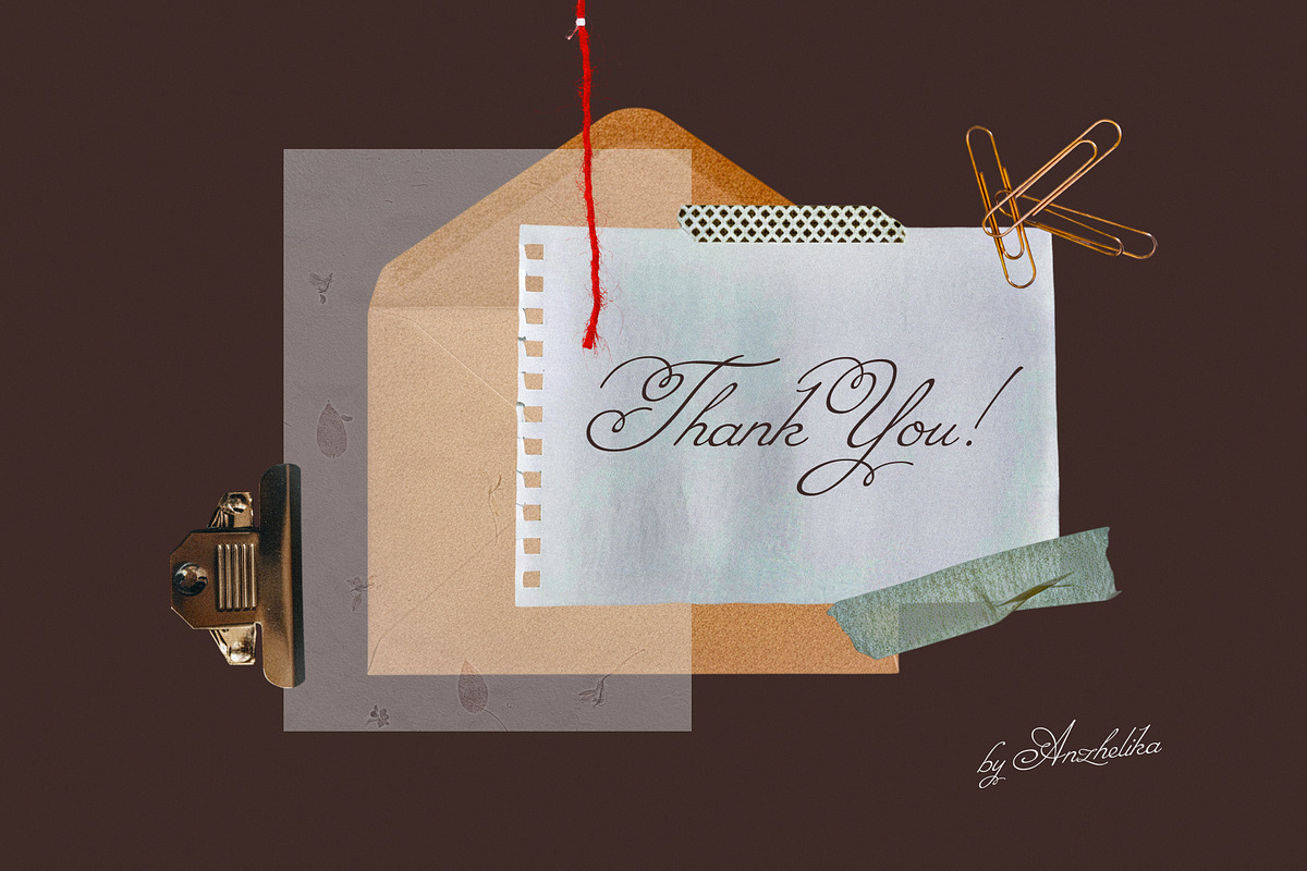 Stationery collage kit OVERLAYS, an Object Graphic by Anzhelika (Photo 10 of 10)