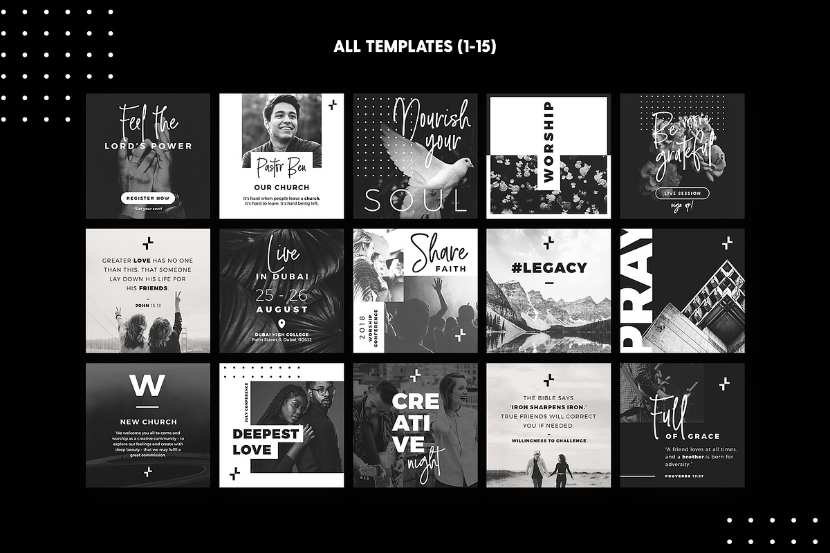 New Church - Social Pack, a Social Media Template by The Wedding Shop (Photo 3 of 6)