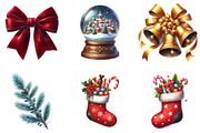 Winter Christmas Sublimation Clipart, an Illustration by DreamArtGraphic (Thumbnail 3 of 4)