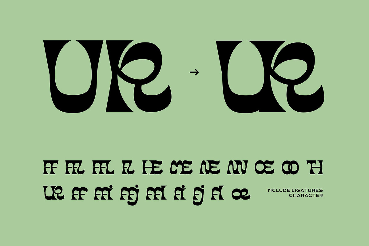 Nortub Moons - Psychedelic Typeface, a Sans Serif Font by Imoodev (Photo 3 of 5)