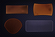 Vintage leather patches with, an Object Illustration by art PVP - market (Thumbnail 3 of 3)