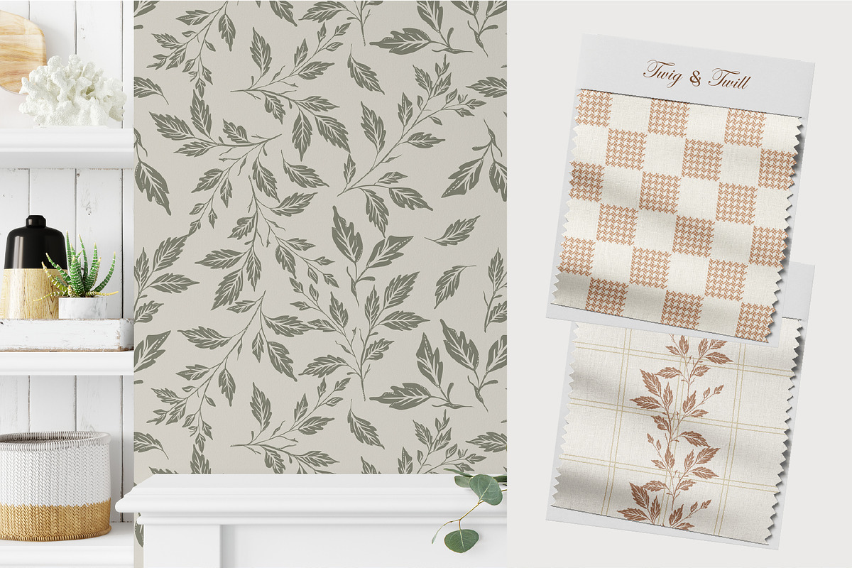 Twig & Twill-Autumn Neutrals, a Pattern Graphic by InaCorart (Photo 11 of 13)