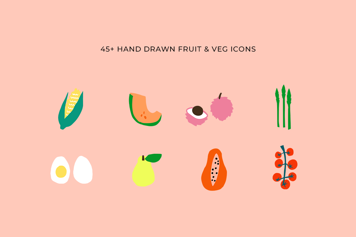 Fruit & Veg Illustrations Bundle, an Icon by Lotus White-Sugito (Photo 3 of 5)